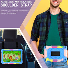Load image into Gallery viewer, 360 Degree Rotation Turntable Contrast Color Robot Shockproof Silicone + PC Protective Case with Holder, For Amazon Kindle Fire HD 8 2020, For Samsung Tab A 8.0 (2019)/T290, For Samsung Galaxy Tab A7 10.4 (2020)/T500                                    ...