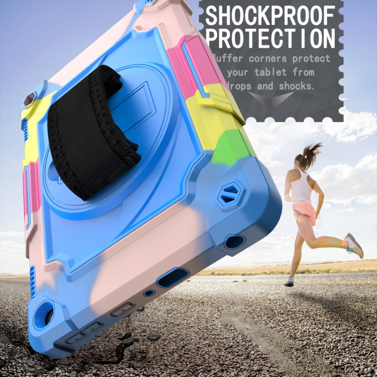360 Degree Rotation Turntable Contrast Color Robot Shockproof Silicone + PC Protective Case with Holder, For Amazon Kindle Fire HD 8 2020, For Samsung Tab A 8.0 (2019)/T290, For Samsung Galaxy Tab A7 10.4 (2020)/T500                                    ...