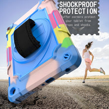 Load image into Gallery viewer, 360 Degree Rotation Turntable Contrast Color Robot Shockproof Silicone + PC Protective Case with Holder, For Amazon Kindle Fire HD 8 2020, For Samsung Tab A 8.0 (2019)/T290, For Samsung Galaxy Tab A7 10.4 (2020)/T500                                    ...