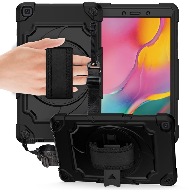 360 Degree Rotation Turntable Contrast Color Robot Shockproof Silicone + PC Protective Case with Holder, For Amazon Kindle Fire HD 8 2020, For Samsung Tab A 8.0 (2019)/T290, For Samsung Galaxy Tab A7 10.4 (2020)/T500                                    ...