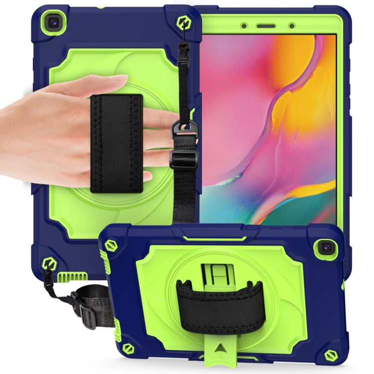 360 Degree Rotation Turntable Contrast Color Robot Shockproof Silicone + PC Protective Case with Holder, For Amazon Kindle Fire HD 8 2020, For Samsung Tab A 8.0 (2019)/T290, For Samsung Galaxy Tab A7 10.4 (2020)/T500                                    ...