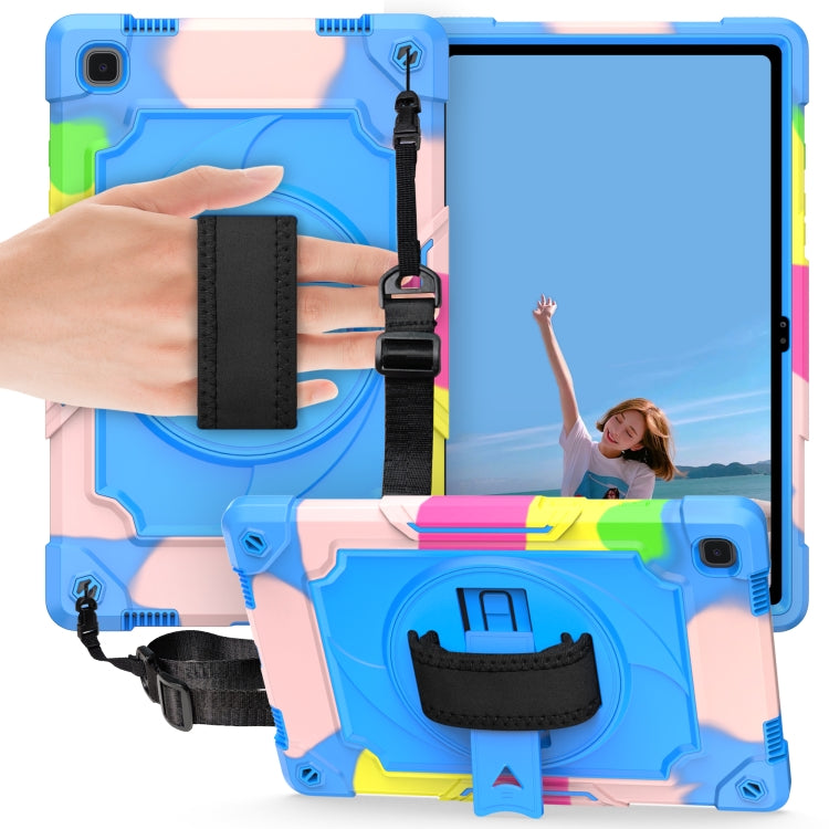 360 Degree Rotation Turntable Contrast Color Robot Shockproof Silicone + PC Protective Case with Holder, For Amazon Kindle Fire HD 8 2020, For Samsung Tab A 8.0 (2019)/T290, For Samsung Galaxy Tab A7 10.4 (2020)/T500                                    ...