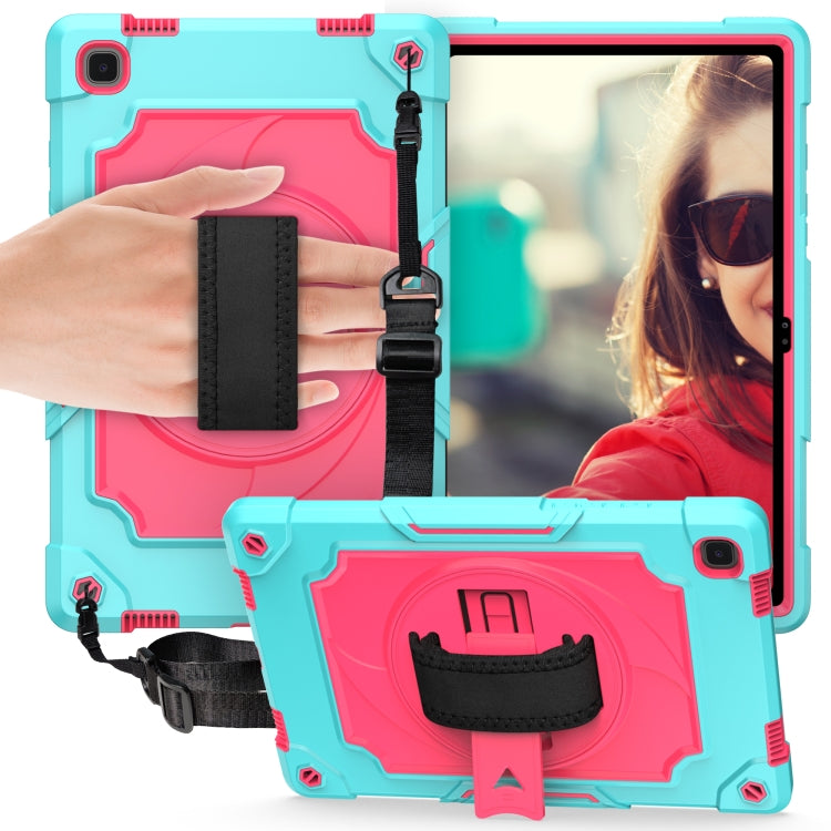 360 Degree Rotation Turntable Contrast Color Robot Shockproof Silicone + PC Protective Case with Holder, For Amazon Kindle Fire HD 8 2020, For Samsung Tab A 8.0 (2019)/T290, For Samsung Galaxy Tab A7 10.4 (2020)/T500                                    ...