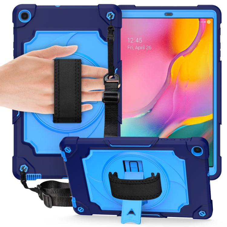 360 Degree Rotation Turntable Contrast Color Robot Shockproof Silicone + PC Protective Case with Holder, For Amazon Kindle Fire HD 8 2020, For Samsung Tab A 8.0 (2019)/T290, For Samsung Galaxy Tab A7 10.4 (2020)/T500                                    ...