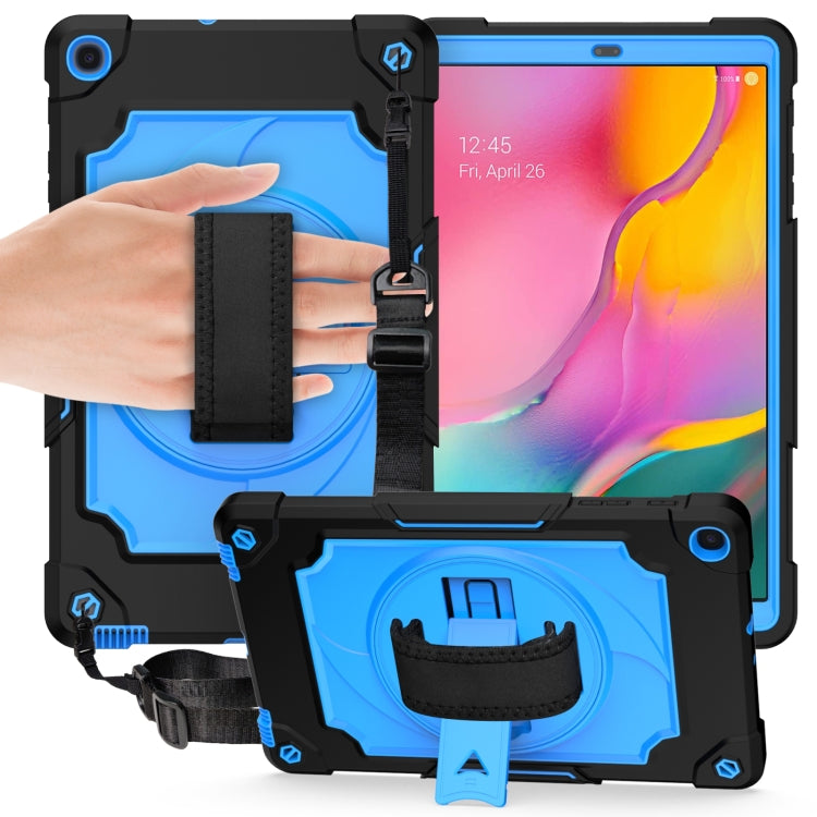 360 Degree Rotation Turntable Contrast Color Robot Shockproof Silicone + PC Protective Case with Holder, For Amazon Kindle Fire HD 8 2020, For Samsung Tab A 8.0 (2019)/T290, For Samsung Galaxy Tab A7 10.4 (2020)/T500                                    ...