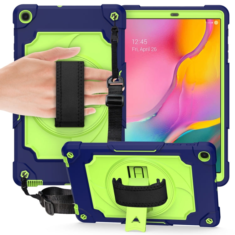360 Degree Rotation Turntable Contrast Color Robot Shockproof Silicone + PC Protective Case with Holder, For Amazon Kindle Fire HD 8 2020, For Samsung Tab A 8.0 (2019)/T290, For Samsung Galaxy Tab A7 10.4 (2020)/T500                                    ...