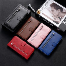 Load image into Gallery viewer, Fashion Calf Texture Zipper Horizontal Flip Leather Case with Holder &amp; Card Slots &amp; Wallet, For OPPO F17 Pro / A93, For OPPO Realme 5 / 5s / C3, For Google Pixel 4a 4G, For Google Pixel 5 XL / Pixel 4a 5G, For Xiaomi Poco M3 / Redmi Note 9 4G          ...