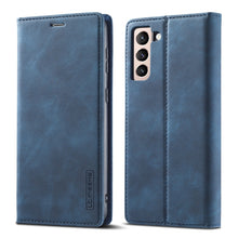 Load image into Gallery viewer, LC.IMEEKE Strong Magnetism Ultra-thin Horizontal Flip Matte TPU + PU Leather Case with Holder &amp; Card Slots &amp; Wallet, For Samsung Galaxy S21 5G, For Samsung Galaxy S21+ 5G, For Samsung Galaxy S21 Ultra 5G