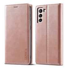 Load image into Gallery viewer, LC.IMEEKE Strong Magnetism Ultra-thin Horizontal Flip Matte TPU + PU Leather Case with Holder &amp; Card Slots &amp; Wallet, For Samsung Galaxy S21 5G, For Samsung Galaxy S21+ 5G, For Samsung Galaxy S21 Ultra 5G