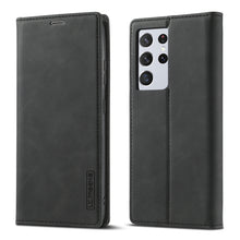 Load image into Gallery viewer, LC.IMEEKE Strong Magnetism Ultra-thin Horizontal Flip Matte TPU + PU Leather Case with Holder &amp; Card Slots &amp; Wallet, For Samsung Galaxy S21 5G, For Samsung Galaxy S21+ 5G, For Samsung Galaxy S21 Ultra 5G