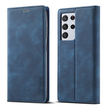 Load image into Gallery viewer, LC.IMEEKE Strong Magnetism Ultra-thin Horizontal Flip Matte TPU + PU Leather Case with Holder &amp; Card Slots &amp; Wallet, For Samsung Galaxy S21 5G, For Samsung Galaxy S21+ 5G, For Samsung Galaxy S21 Ultra 5G