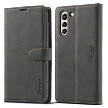 Load image into Gallery viewer, Forwenw F1 Series Matte Strong Magnetism Horizontal Flip Leather Case with Holder &amp; Card Slots &amp; Wallet &amp; Photo Frame, For Samsung Galaxy S21 5G, For Samsung Galaxy S21+ 5G, For Samsung Galaxy S21 Ultra 5G