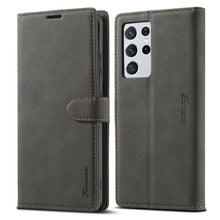 Load image into Gallery viewer, Forwenw F1 Series Matte Strong Magnetism Horizontal Flip Leather Case with Holder &amp; Card Slots &amp; Wallet &amp; Photo Frame, For Samsung Galaxy S21 5G, For Samsung Galaxy S21+ 5G, For Samsung Galaxy S21 Ultra 5G