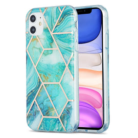 3D Electroplating Marble Pattern TPU Protective Case, For iPhone 11, For iPhone 11 Pro, For iPhone 11 Pro Max, For iPhone 12 mini, For iPhone 12 / 12 Pro, For iPhone 12 Pro Max, For iPhone XS / X, For iPhone XR