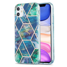 Load image into Gallery viewer, 3D Electroplating Marble Pattern TPU Protective Case, For iPhone 11, For iPhone 11 Pro, For iPhone 11 Pro Max, For iPhone 12 mini, For iPhone 12 / 12 Pro, For iPhone 12 Pro Max, For iPhone XS / X, For iPhone XR