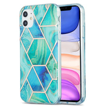 Load image into Gallery viewer, 3D Electroplating Marble Pattern TPU Protective Case, For iPhone 11, For iPhone 11 Pro, For iPhone 11 Pro Max, For iPhone 12 mini, For iPhone 12 / 12 Pro, For iPhone 12 Pro Max, For iPhone XS / X, For iPhone XR