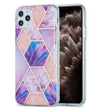 Load image into Gallery viewer, 3D Electroplating Marble Pattern TPU Protective Case, For iPhone 11, For iPhone 11 Pro, For iPhone 11 Pro Max, For iPhone 12 mini, For iPhone 12 / 12 Pro, For iPhone 12 Pro Max, For iPhone XS / X, For iPhone XR