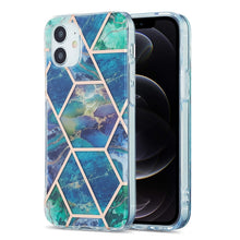 Load image into Gallery viewer, 3D Electroplating Marble Pattern TPU Protective Case, For iPhone 11, For iPhone 11 Pro, For iPhone 11 Pro Max, For iPhone 12 mini, For iPhone 12 / 12 Pro, For iPhone 12 Pro Max, For iPhone XS / X, For iPhone XR