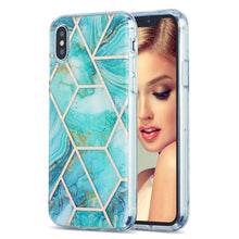 Load image into Gallery viewer, 3D Electroplating Marble Pattern TPU Protective Case, For iPhone 11, For iPhone 11 Pro, For iPhone 11 Pro Max, For iPhone 12 mini, For iPhone 12 / 12 Pro, For iPhone 12 Pro Max, For iPhone XS / X, For iPhone XR