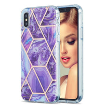 Load image into Gallery viewer, 3D Electroplating Marble Pattern TPU Protective Case, For iPhone 11, For iPhone 11 Pro, For iPhone 11 Pro Max, For iPhone 12 mini, For iPhone 12 / 12 Pro, For iPhone 12 Pro Max, For iPhone XS / X, For iPhone XR