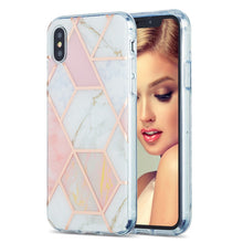 Load image into Gallery viewer, 3D Electroplating Marble Pattern TPU Protective Case, For iPhone 11, For iPhone 11 Pro, For iPhone 11 Pro Max, For iPhone 12 mini, For iPhone 12 / 12 Pro, For iPhone 12 Pro Max, For iPhone XS / X, For iPhone XR