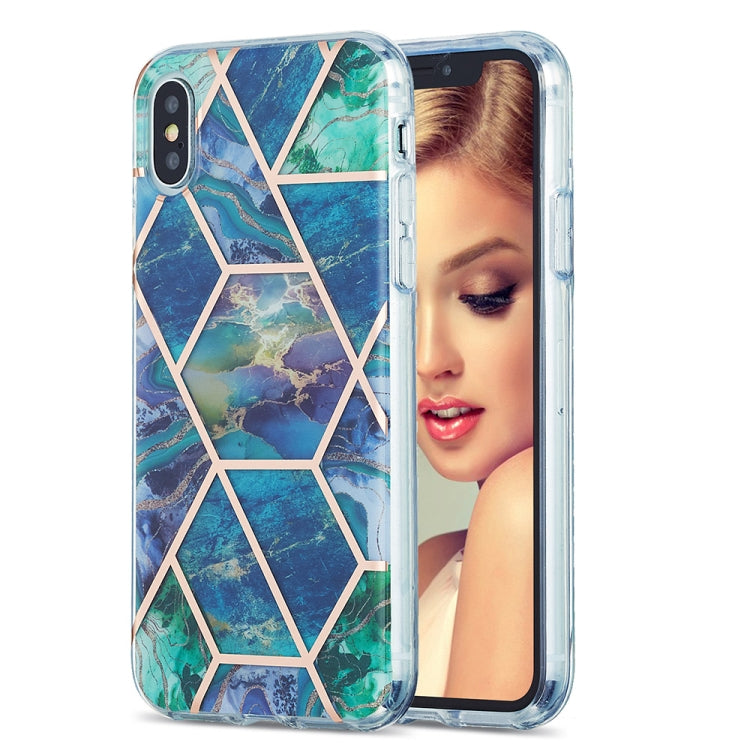 3D Electroplating Marble Pattern TPU Protective Case, For iPhone 11, For iPhone 11 Pro, For iPhone 11 Pro Max, For iPhone 12 mini, For iPhone 12 / 12 Pro, For iPhone 12 Pro Max, For iPhone XS / X, For iPhone XR