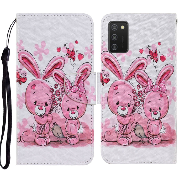 Coloured Drawing Pattern Horizontal Flip PU Leather Case with Holder & Card Slots & Wallet & Lanyard, For Samsung Galaxy A02s, For Samsung Galaxy A12, For Samsung Galaxy A32 5G