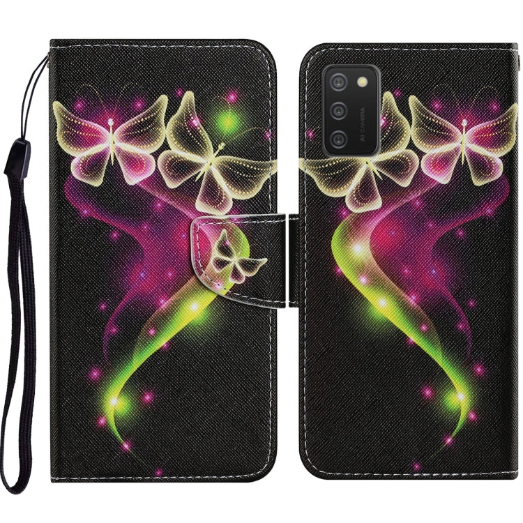 Coloured Drawing Pattern Horizontal Flip PU Leather Case with Holder & Card Slots & Wallet & Lanyard, For Samsung Galaxy A02s, For Samsung Galaxy A12, For Samsung Galaxy A32 5G