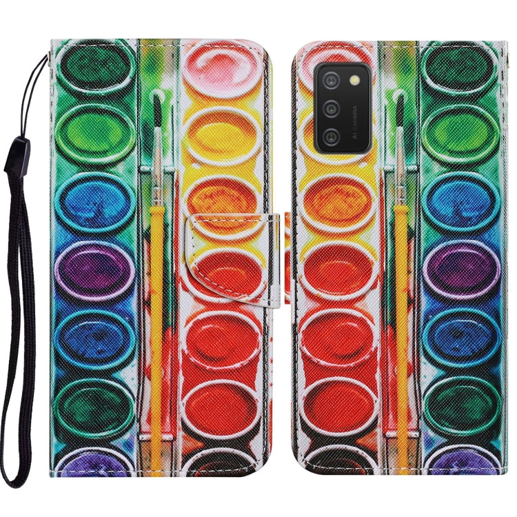 Coloured Drawing Pattern Horizontal Flip PU Leather Case with Holder & Card Slots & Wallet & Lanyard, For Samsung Galaxy A02s, For Samsung Galaxy A12, For Samsung Galaxy A32 5G