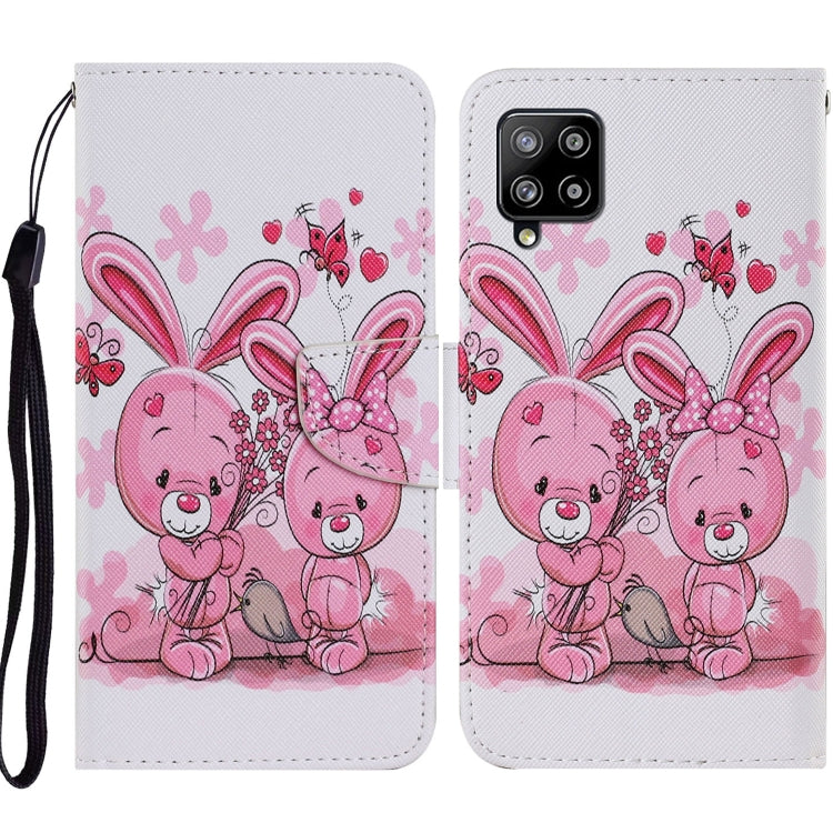 Coloured Drawing Pattern Horizontal Flip PU Leather Case with Holder & Card Slots & Wallet & Lanyard, For Samsung Galaxy A02s, For Samsung Galaxy A12, For Samsung Galaxy A32 5G