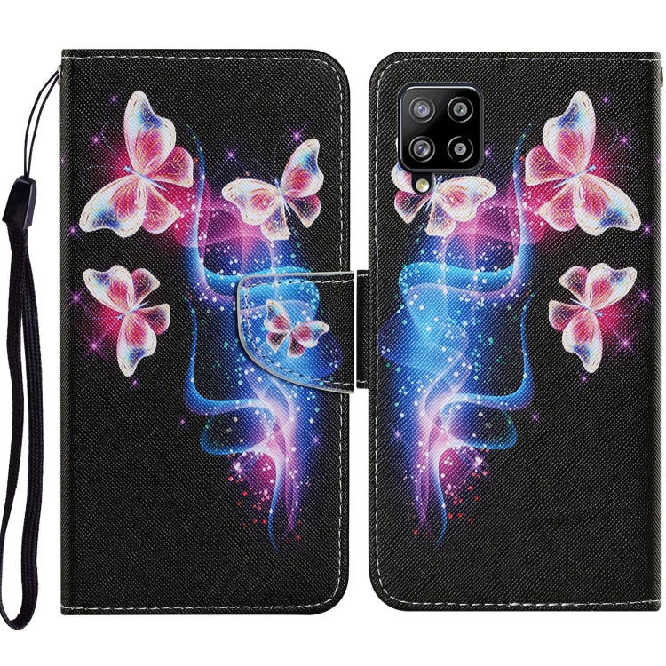 Coloured Drawing Pattern Horizontal Flip PU Leather Case with Holder & Card Slots & Wallet & Lanyard, For Samsung Galaxy A02s, For Samsung Galaxy A12, For Samsung Galaxy A32 5G