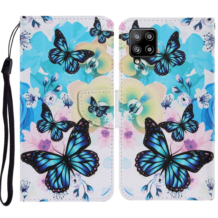 Coloured Drawing Pattern Horizontal Flip PU Leather Case with Holder & Card Slots & Wallet & Lanyard, For Samsung Galaxy A02s, For Samsung Galaxy A12, For Samsung Galaxy A32 5G