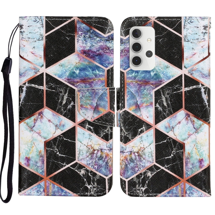 Coloured Drawing Pattern Horizontal Flip PU Leather Case with Holder & Card Slots & Wallet & Lanyard, For Samsung Galaxy A02s, For Samsung Galaxy A12, For Samsung Galaxy A32 5G