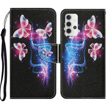 Load image into Gallery viewer, Coloured Drawing Pattern Horizontal Flip PU Leather Case with Holder &amp; Card Slots &amp; Wallet &amp; Lanyard, For Samsung Galaxy A02s, For Samsung Galaxy A12, For Samsung Galaxy A32 5G