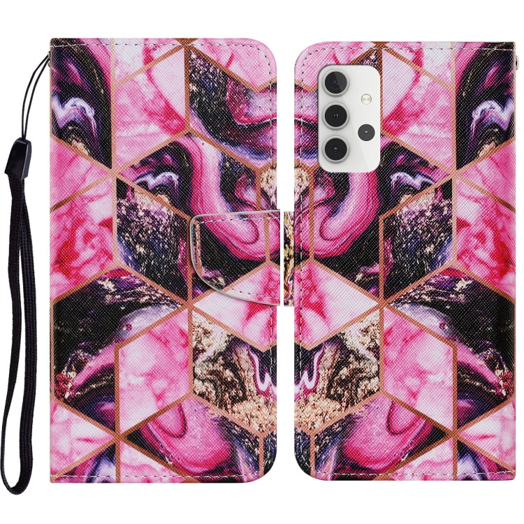 Coloured Drawing Pattern Horizontal Flip PU Leather Case with Holder & Card Slots & Wallet & Lanyard, For Samsung Galaxy A02s, For Samsung Galaxy A12, For Samsung Galaxy A32 5G