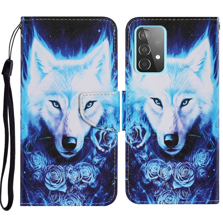 Coloured Drawing Pattern Horizontal Flip PU Leather Case with Holder & Card Slots & Wallet & Lanyard, For Samsung Galaxy A52 5G / 4G, For Samsung Galaxy A72 5G, For Samsung Galaxy A72 5G / 4G, For Samsung Galaxy S21 5G