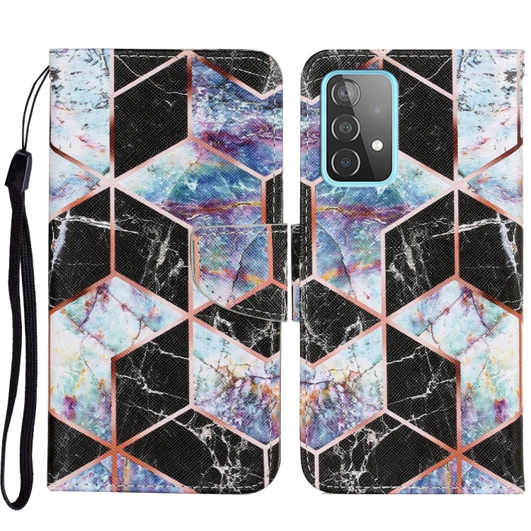 Coloured Drawing Pattern Horizontal Flip PU Leather Case with Holder & Card Slots & Wallet & Lanyard, For Samsung Galaxy A52 5G / 4G, For Samsung Galaxy A72 5G, For Samsung Galaxy A72 5G / 4G, For Samsung Galaxy S21 5G