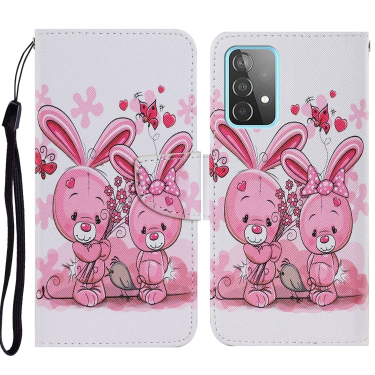Coloured Drawing Pattern Horizontal Flip PU Leather Case with Holder & Card Slots & Wallet & Lanyard, For Samsung Galaxy A52 5G / 4G, For Samsung Galaxy A72 5G, For Samsung Galaxy A72 5G / 4G, For Samsung Galaxy S21 5G