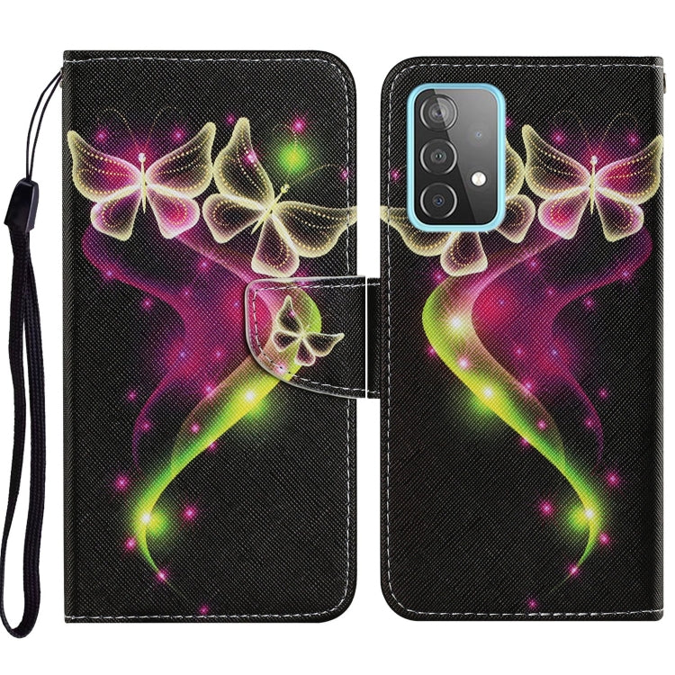 Coloured Drawing Pattern Horizontal Flip PU Leather Case with Holder & Card Slots & Wallet & Lanyard, For Samsung Galaxy A52 5G / 4G, For Samsung Galaxy A72 5G, For Samsung Galaxy A72 5G / 4G, For Samsung Galaxy S21 5G