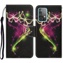 Load image into Gallery viewer, Coloured Drawing Pattern Horizontal Flip PU Leather Case with Holder &amp; Card Slots &amp; Wallet &amp; Lanyard, For Samsung Galaxy A52 5G / 4G, For Samsung Galaxy A72 5G, For Samsung Galaxy A72 5G / 4G, For Samsung Galaxy S21 5G
