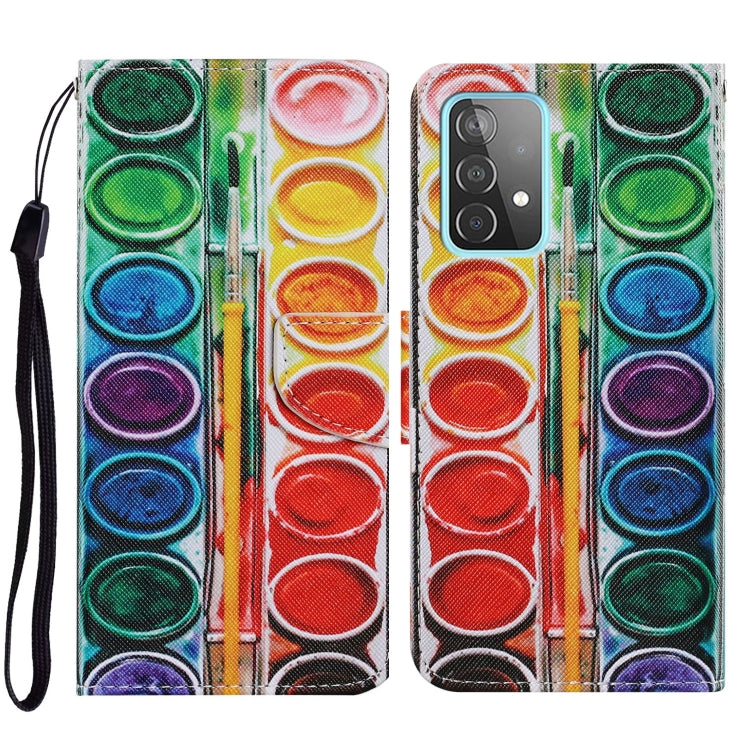 Coloured Drawing Pattern Horizontal Flip PU Leather Case with Holder & Card Slots & Wallet & Lanyard, For Samsung Galaxy A52 5G / 4G, For Samsung Galaxy A72 5G, For Samsung Galaxy A72 5G / 4G, For Samsung Galaxy S21 5G