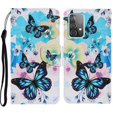 Load image into Gallery viewer, Coloured Drawing Pattern Horizontal Flip PU Leather Case with Holder &amp; Card Slots &amp; Wallet &amp; Lanyard, For Samsung Galaxy A52 5G / 4G, For Samsung Galaxy A72 5G, For Samsung Galaxy A72 5G / 4G, For Samsung Galaxy S21 5G