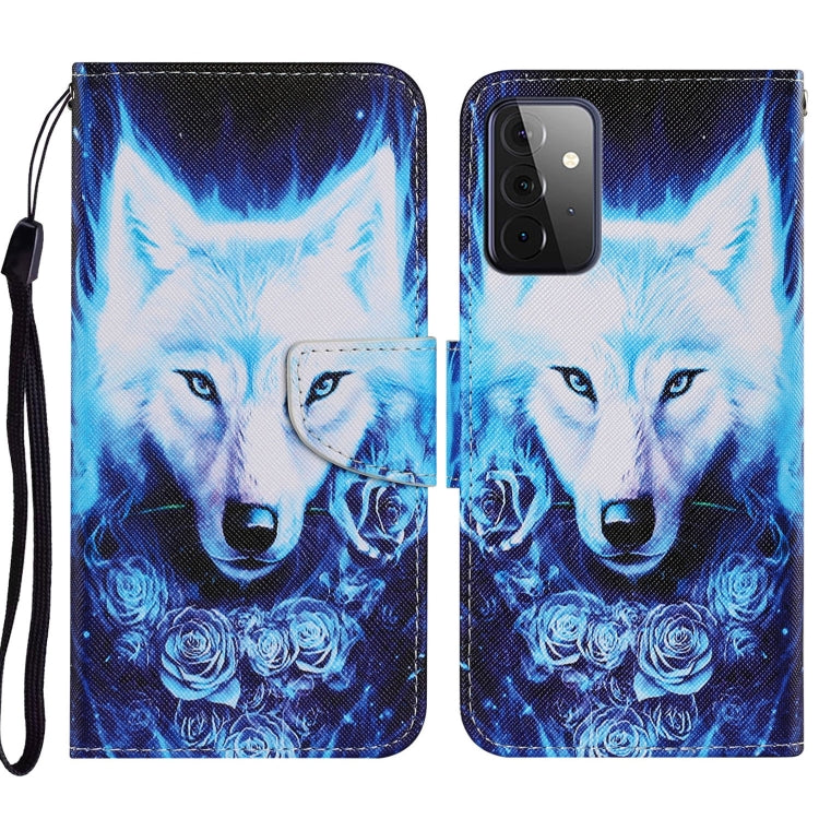 Coloured Drawing Pattern Horizontal Flip PU Leather Case with Holder & Card Slots & Wallet & Lanyard, For Samsung Galaxy A52 5G / 4G, For Samsung Galaxy A72 5G, For Samsung Galaxy A72 5G / 4G, For Samsung Galaxy S21 5G