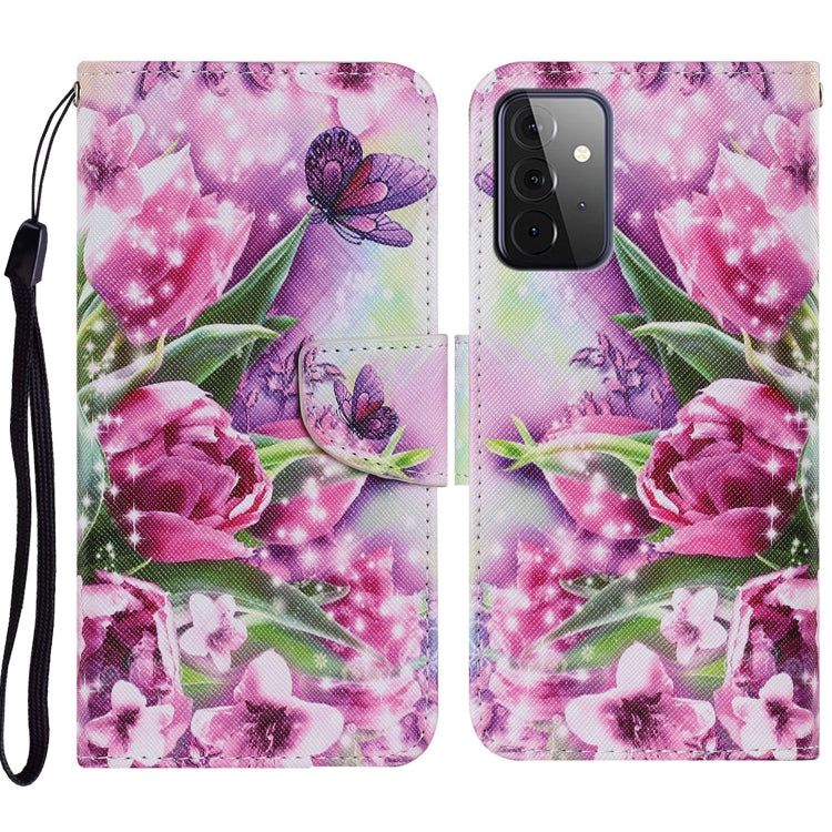 Coloured Drawing Pattern Horizontal Flip PU Leather Case with Holder & Card Slots & Wallet & Lanyard, For Samsung Galaxy A52 5G / 4G, For Samsung Galaxy A72 5G, For Samsung Galaxy A72 5G / 4G, For Samsung Galaxy S21 5G