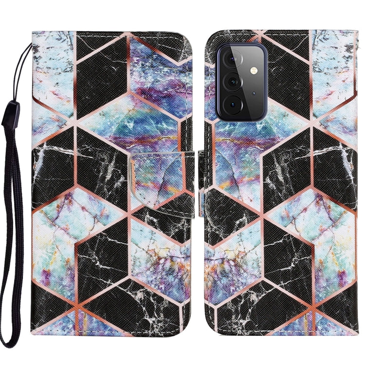 Coloured Drawing Pattern Horizontal Flip PU Leather Case with Holder & Card Slots & Wallet & Lanyard, For Samsung Galaxy A52 5G / 4G, For Samsung Galaxy A72 5G, For Samsung Galaxy A72 5G / 4G, For Samsung Galaxy S21 5G