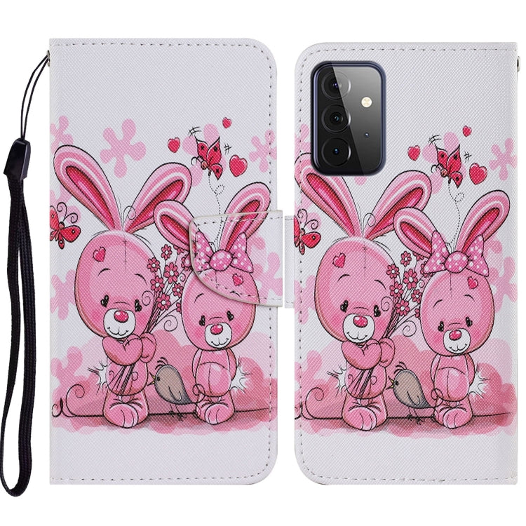 Coloured Drawing Pattern Horizontal Flip PU Leather Case with Holder & Card Slots & Wallet & Lanyard, For Samsung Galaxy A52 5G / 4G, For Samsung Galaxy A72 5G, For Samsung Galaxy A72 5G / 4G, For Samsung Galaxy S21 5G