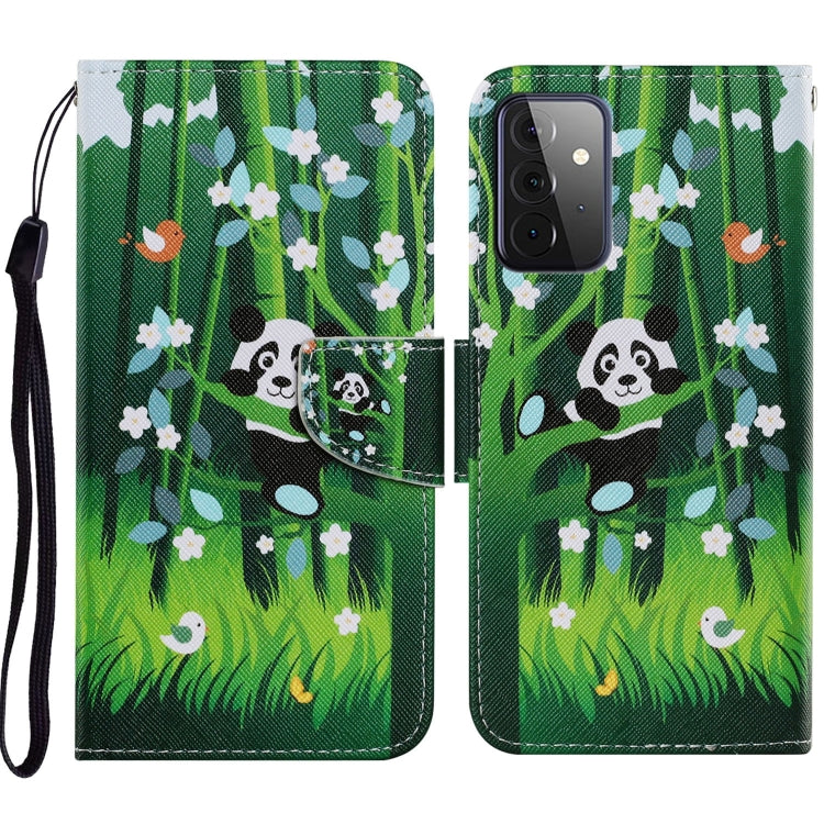 Coloured Drawing Pattern Horizontal Flip PU Leather Case with Holder & Card Slots & Wallet & Lanyard, For Samsung Galaxy A52 5G / 4G, For Samsung Galaxy A72 5G, For Samsung Galaxy A72 5G / 4G, For Samsung Galaxy S21 5G