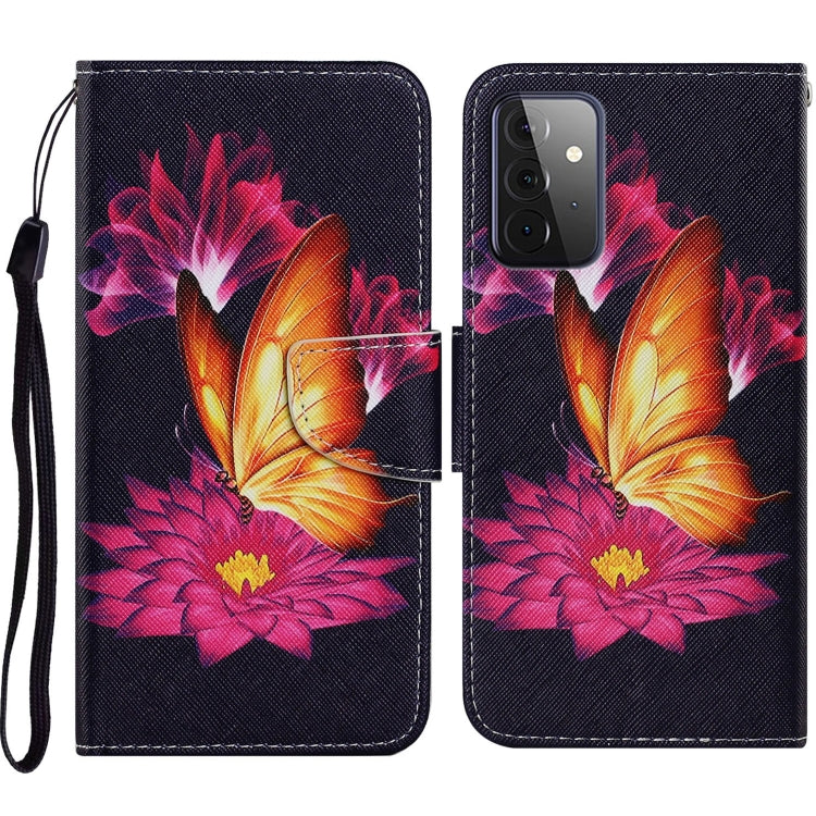 Coloured Drawing Pattern Horizontal Flip PU Leather Case with Holder & Card Slots & Wallet & Lanyard, For Samsung Galaxy A52 5G / 4G, For Samsung Galaxy A72 5G, For Samsung Galaxy A72 5G / 4G, For Samsung Galaxy S21 5G