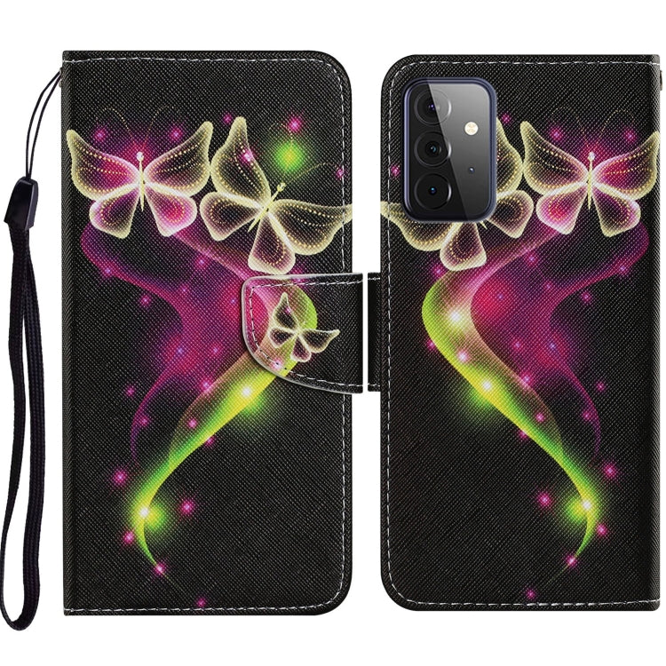 Coloured Drawing Pattern Horizontal Flip PU Leather Case with Holder & Card Slots & Wallet & Lanyard, For Samsung Galaxy A52 5G / 4G, For Samsung Galaxy A72 5G, For Samsung Galaxy A72 5G / 4G, For Samsung Galaxy S21 5G