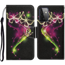 Load image into Gallery viewer, Coloured Drawing Pattern Horizontal Flip PU Leather Case with Holder &amp; Card Slots &amp; Wallet &amp; Lanyard, For Samsung Galaxy A52 5G / 4G, For Samsung Galaxy A72 5G, For Samsung Galaxy A72 5G / 4G, For Samsung Galaxy S21 5G